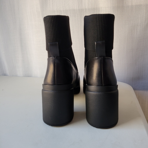 ABEO Metropolis Zip women's chunky heel leather boots size 9 - Picture 4 of 9